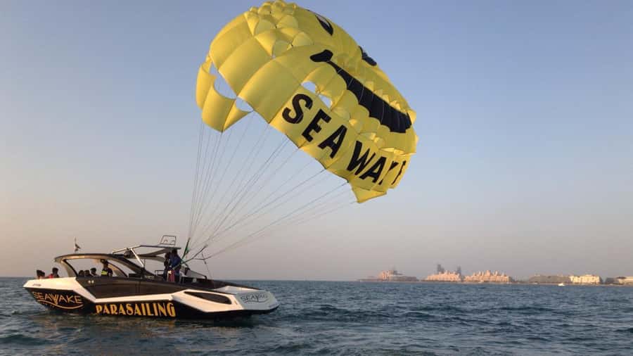 Dubai Jumeirah Parasailing adventure with breathtaking views - The boat ride and safety briefing