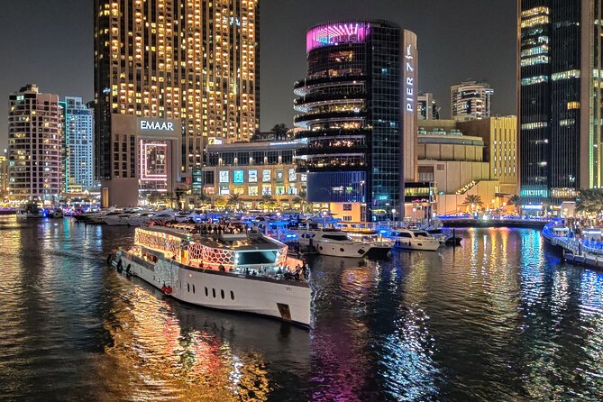 Dubai: Lotus Mega Yacht 3-Hours Dinner Cruise Tour - The route from Dubai Marina to Palm Jumeirah