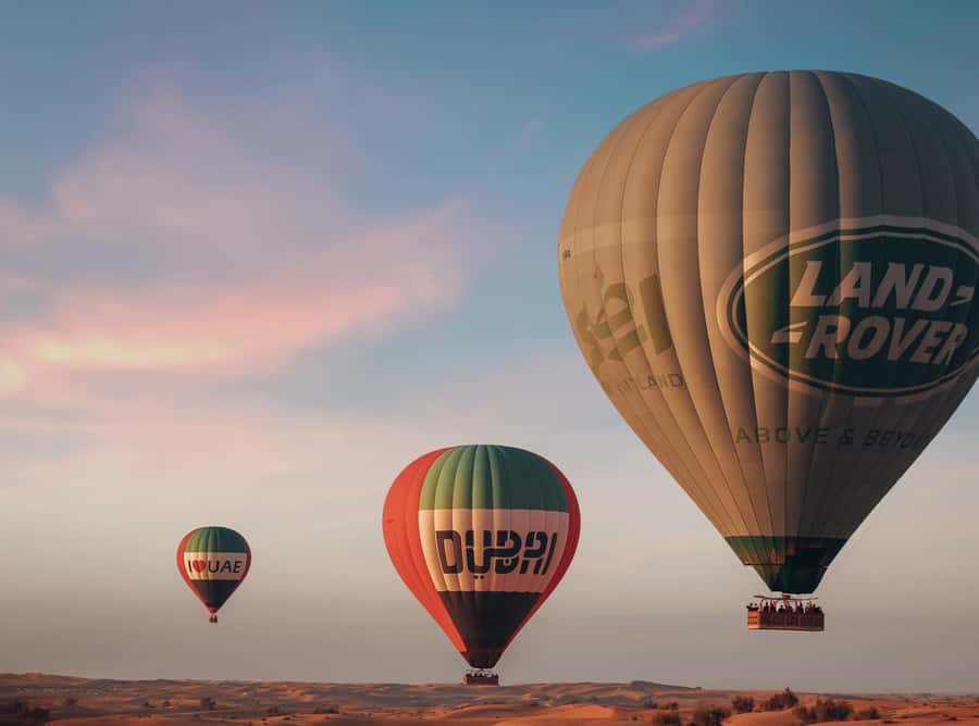 Dubai: Luxury Balloon Flight with Michelin-Curated Breakfast - Preparing the balloon for takeoff