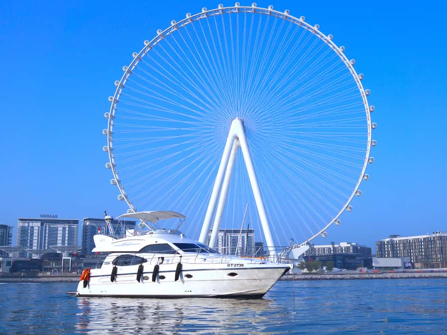 Dubai: Luxury Private 50 FT Yacht Cruise + Optional Sushi - Value at $218 per private group
