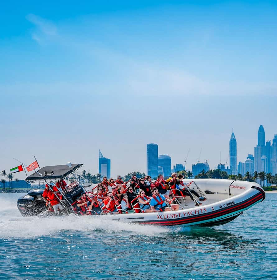 Dubai: Marina, Atlantis, Palm & Burj Al Arab Speedboat Tour - Ain Dubai and the Jumeirah coastline