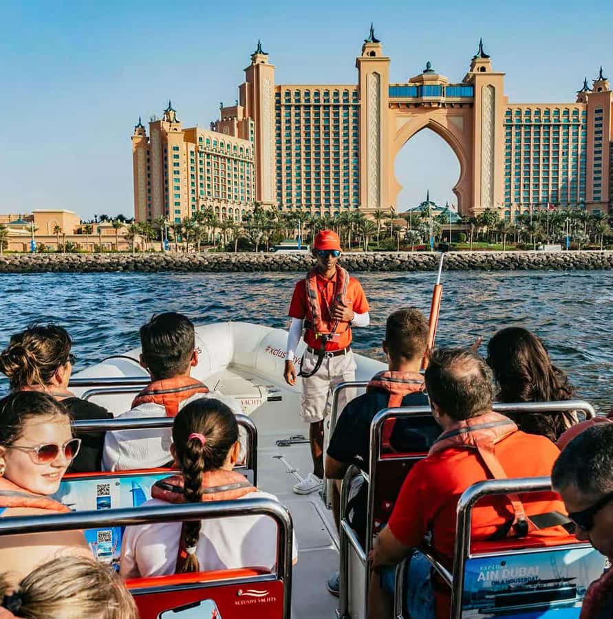 Dubai: Marina, Atlantis, Palm & Burj Al Arab Speedboat Tour - Burj Al Arab and the final coastal views