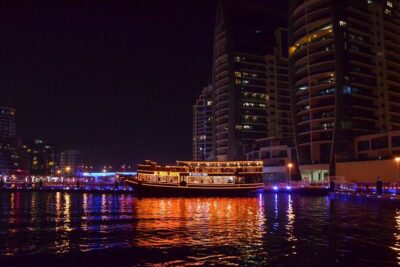 Dubai Marina Dhow Cruise Including Pick Up & DROP OFF SHARING