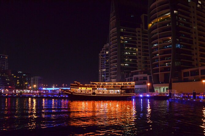 Dubai Marina Dhow Cruise Including Pick Up & DROP OFF SHARING - Shared pickup through Dubai traffic