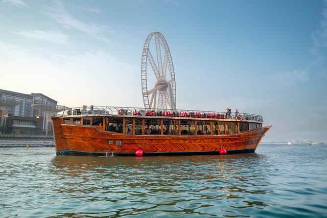 Dubai Marina Dhow Sightseeing Cruise - Cayan Tower and the Marina skyline