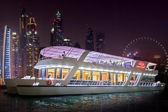 Dubai Marina Dinner Cruise with Live Music & Open Bar - Live music keeps the meal moving
