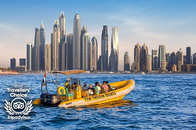 Dubai Marina Guided Sightseeing High-Speed Boat Tour - Burj Al Arab from the Persian Gulf
