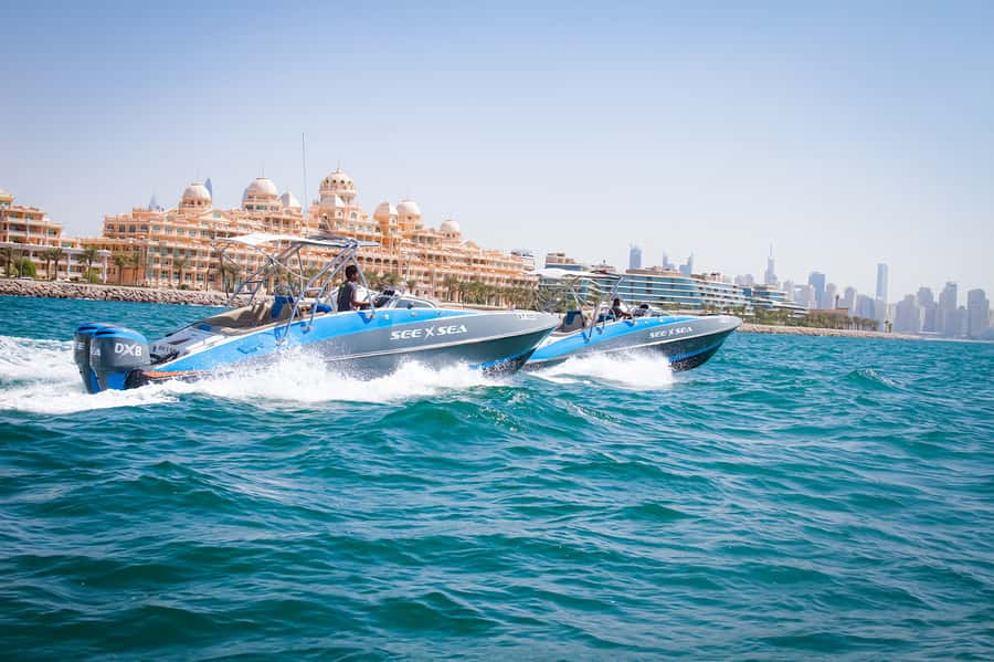 Dubai: Marina Private Boat Tour & Palm Jumeirah Sightseeing - The 100-minute route and Atlantis the Palm