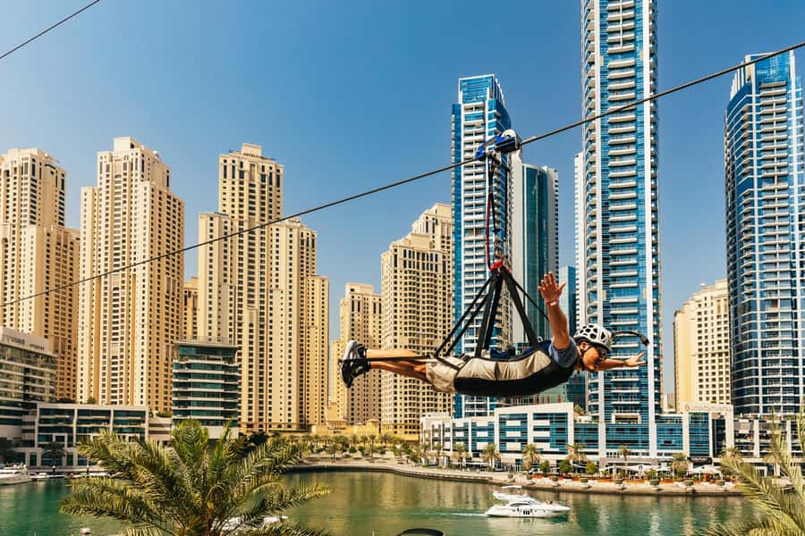 Dubai: Marina Ziplining with Photos, Video and Meal - Getting to Dubai Marina Mall without a hotel shuttle