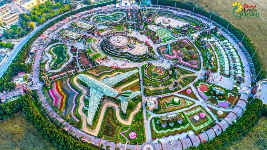 Dubai: Miracle Garden, Global Village, and Dubai Frame - Global Village: Food, Shopping, Lights, and Noise