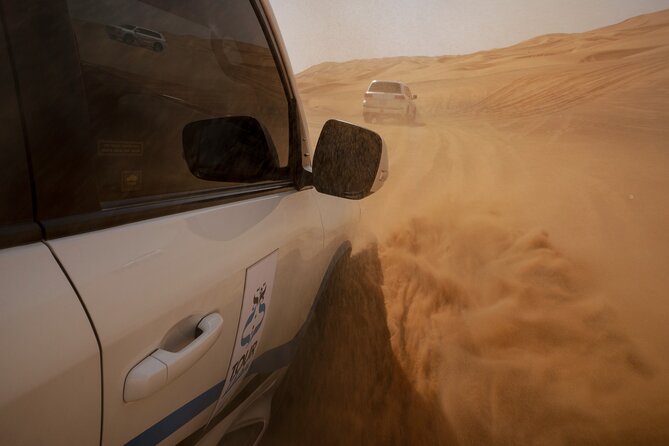 Dubai Morning Desert Safari with Dune Bashing and Breakfast - Dune bashing in a Toyota Land Cruiser