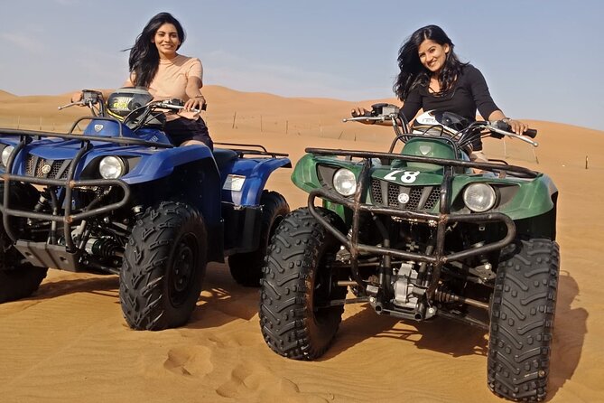 Dubai: Morning Desert Safari with Private car - Quad biking across the sand