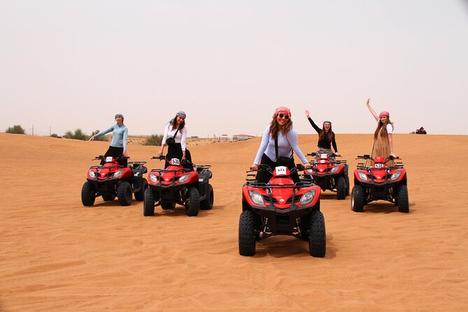 Dubai Morning Desert Safari with Quad Biking & More Activities - Red dune bashing with an experienced driver