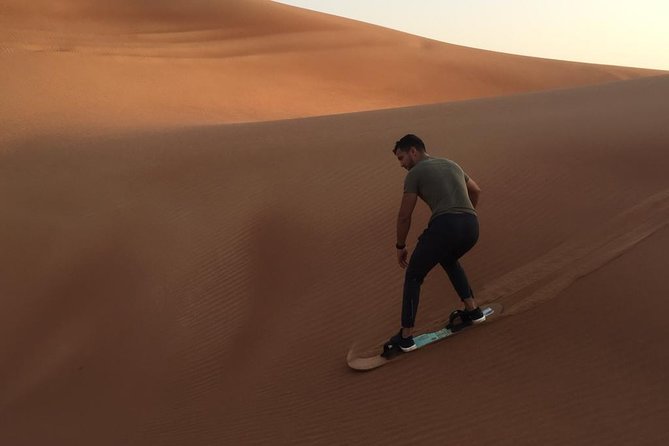 Dubai Morning Desert Safari with Sandboarding & Camel Ride - Dune bashing for 30 to 45 minutes