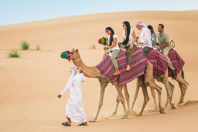 Dubai Morning Safari: Quad Biking, Sandboarding & Camel Ride! - A short camel ride and falcon photo