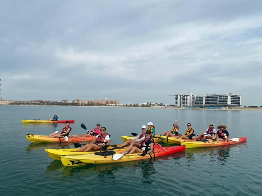 Dubai: Palm Jumeirah Guided Kayaking Tour - Paddling beside Palm Jumeirah’s golden crescent