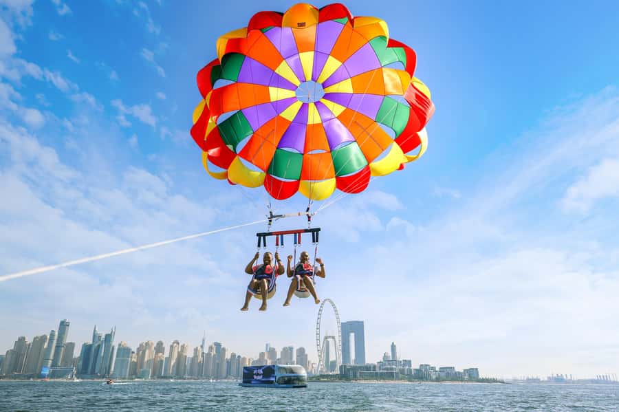Dubai: Palm View and JBR View Parasailing Experience - Key points at a glance