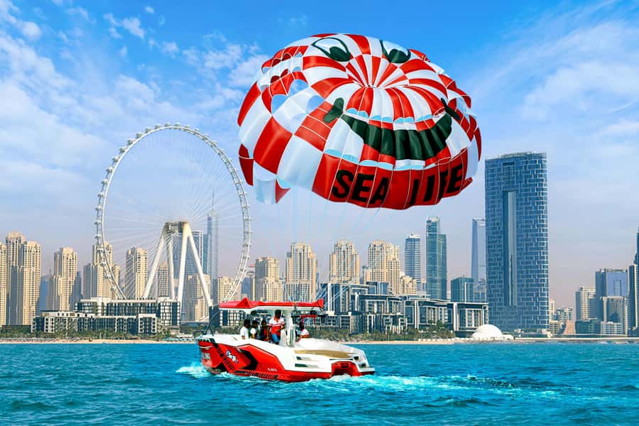 Dubai: Palm View and JBR View Parasailing Experience - Flying above Dubai Marina and the Arabian Gulf