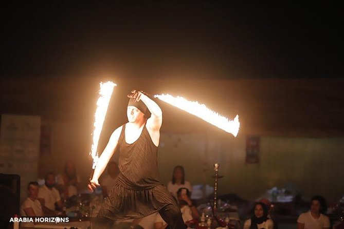 Dubai Premium Desert Safari with Live shows & Gourmet Dinner - Dinner under the desert sky