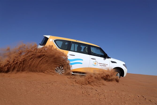Dubai Premium Desert Safari with Live shows & Gourmet Dinner - Sunset photos before the camp