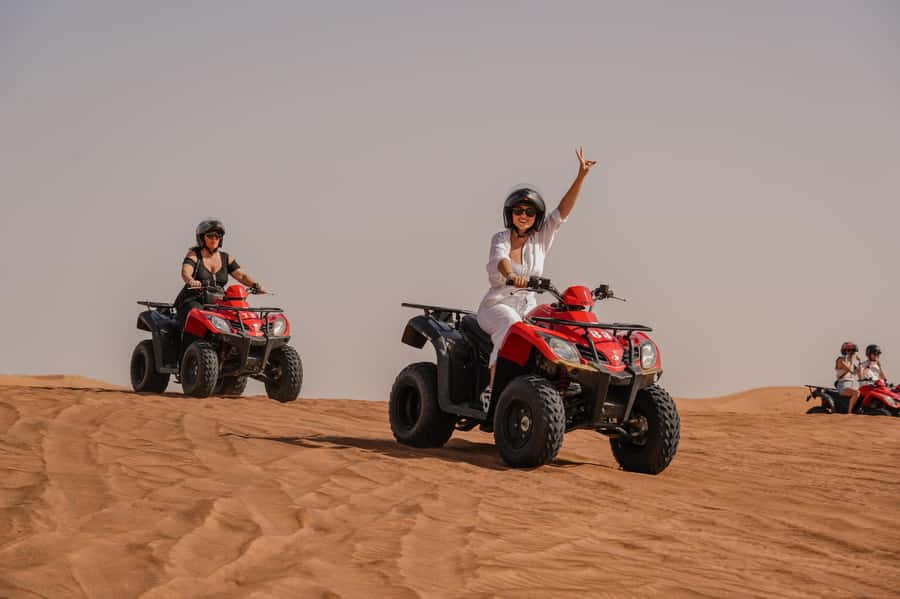 Dubai: Premium Safari, Camel Ride & Al Khayma Camp 3-Buffets - Lahbab’s red dunes, sandboarding, and dune bashing