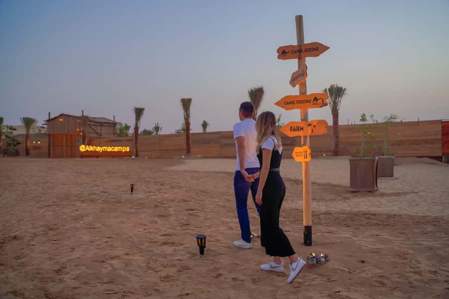 Dubai: Premium Safari, Camel Ride & Al Khayma Camp 3-Buffets - How the experience works for families and couples