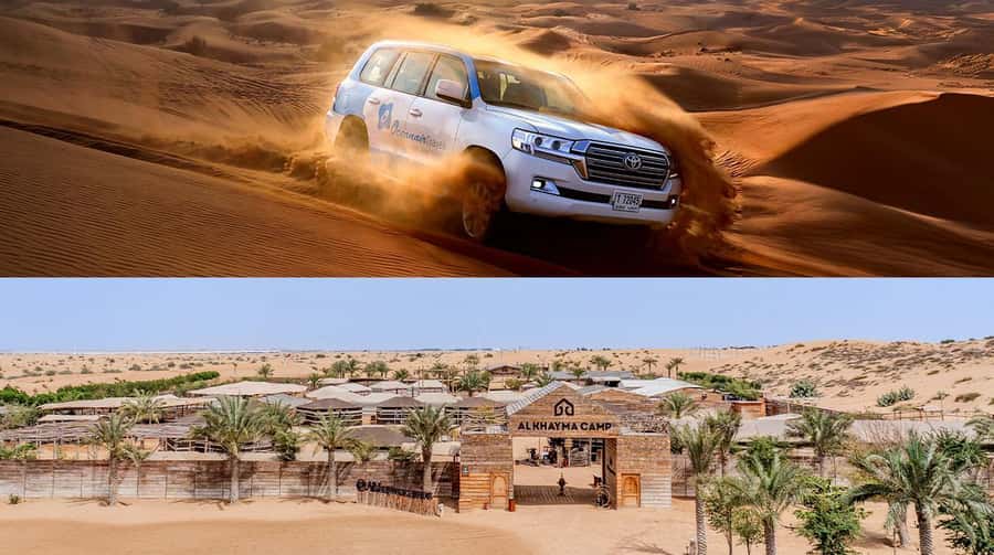 Dubai: Premium Safari, Camel Ride & Al Khayma Camp 3-Buffets - The drive from Dubai to the red dunes