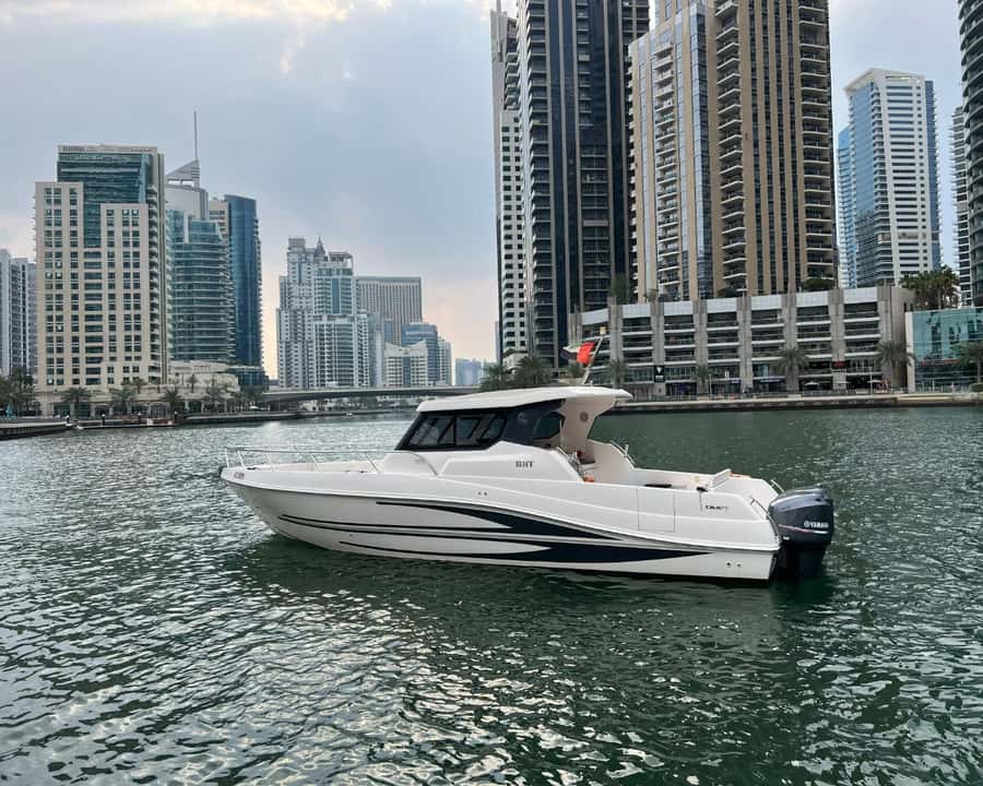 Dubai: Private Boat Cruise from Dubai Marina - Bluewaters Island and Ain Dubai