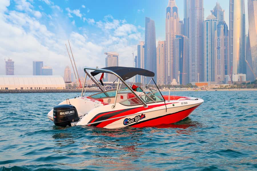 Dubai: Private Boat Tour - JBR/Burj Al Arab/Atlantis options - Dubai Harbour is the starting point