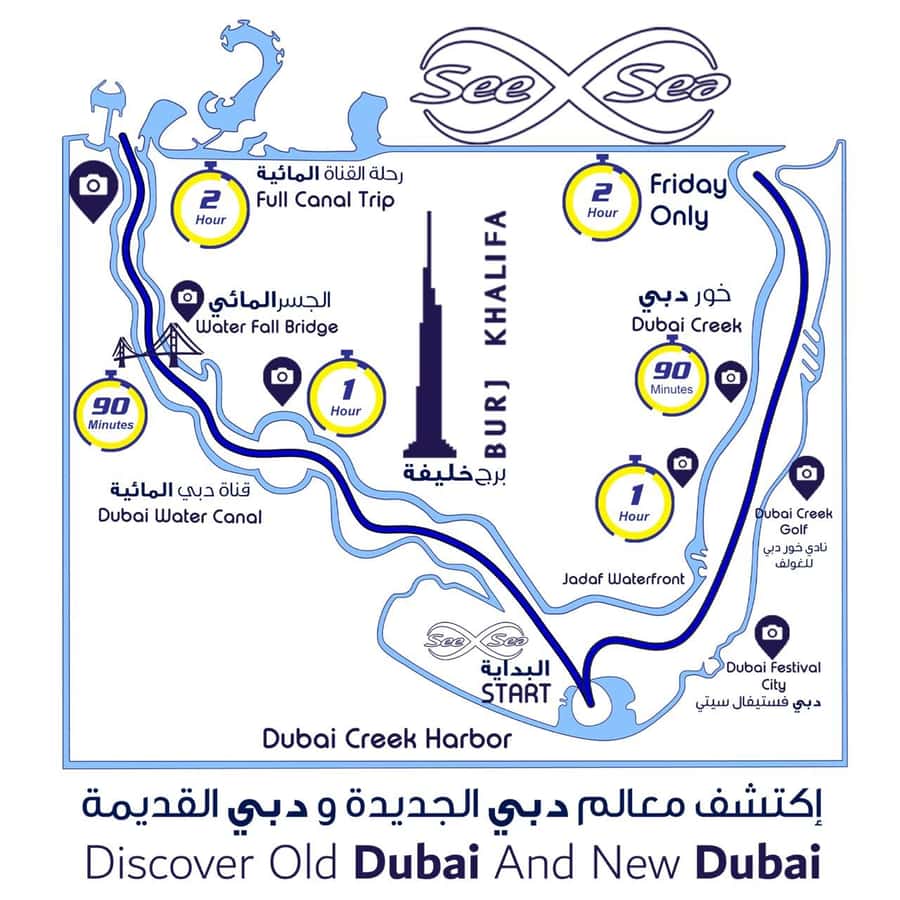 Dubai: Private Creek Harbour and Water Canal Cruise - Key points to know before you book