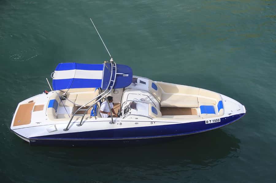 Dubai: Private Creek Harbour and Water Canal Cruise - Crossing toward Dubai’s modern districts