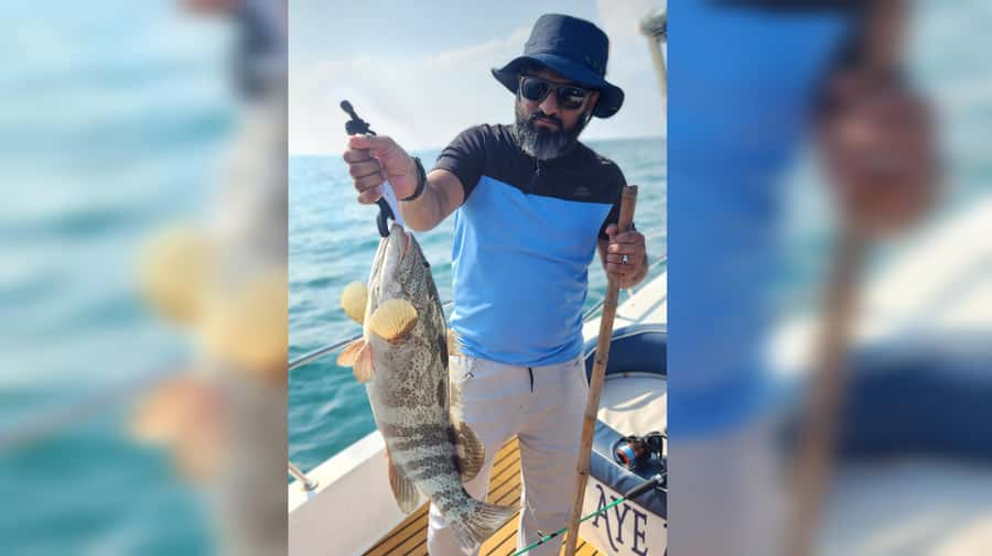 Dubai: Private Deep Sea Fishing Trip with BBQ of Catch - A comfortable boat for a half-day on the water