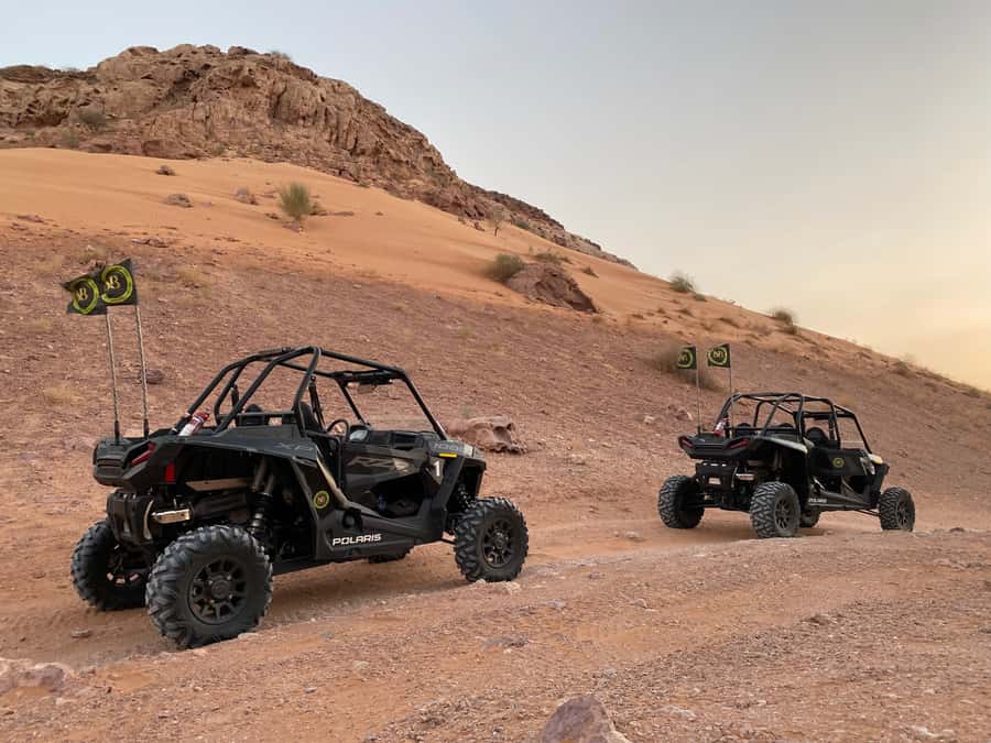 Dubai: Private Desert Buggy Tour, Camel Ride & Sandboarding - What the one-hour drive feels like