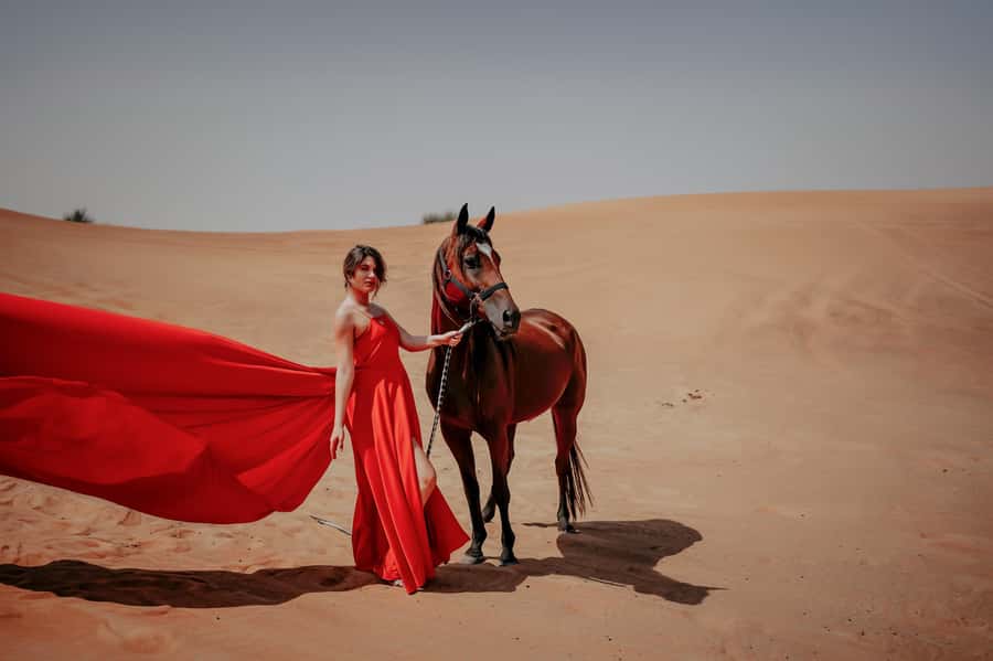 Dubai: Private Flying Dress Photography and Dune Drive Trip - What the dune drive adds to the photo session