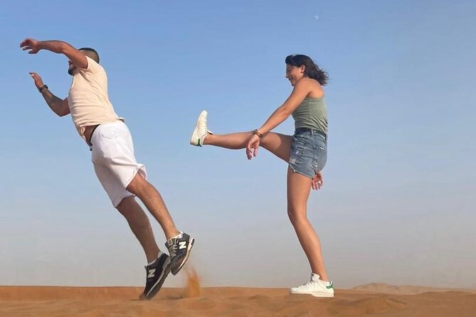 Dubai Private Morning Desert Safari - What dune bashing at Lahbab feels like