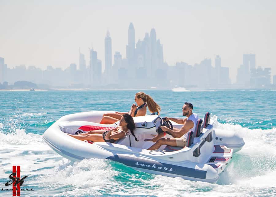 Dubai: Private Self-Drive SeaKart Jet Ski Boat Tour - Driving your own boat from Dubai Harbour