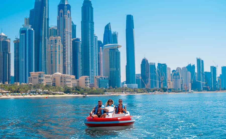 Dubai: Private Self-Drive SeaKart Jet Ski Boat Tour - Photos, videos, and the guide’s role