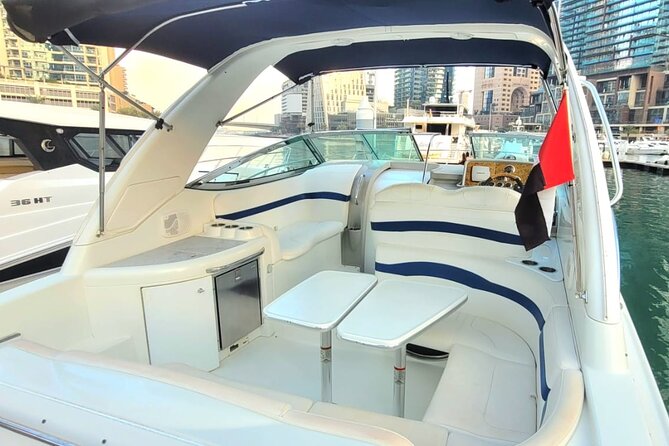 Dubai: Private Yacht Cruise on a 34 Ft Yacht - JBR, Ain Dubai, and Bluewaters Island