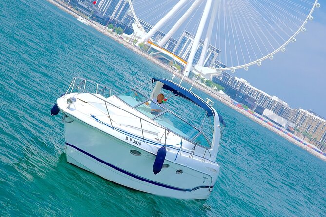 Dubai: Private Yacht Cruise on a 34 Ft Yacht - Palm Jumeirah and the route toward Burj Al Arab