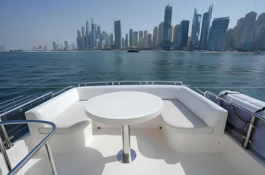 Dubai: Private Yacht Tour Experience with Soft Drinks - Burj Al Arab requires a longer booking