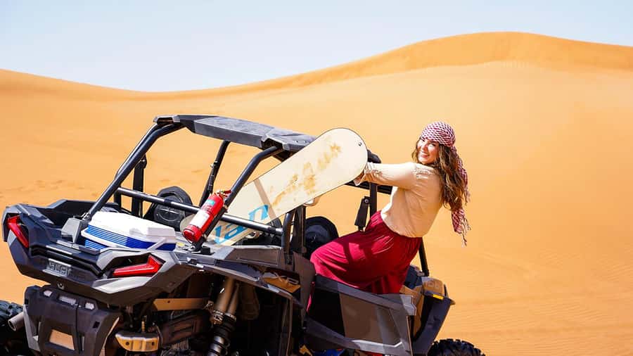 Dubai: Quad Bike, Dune Buggy, and Sandboarding Experience - Photo time in the heart of the desert