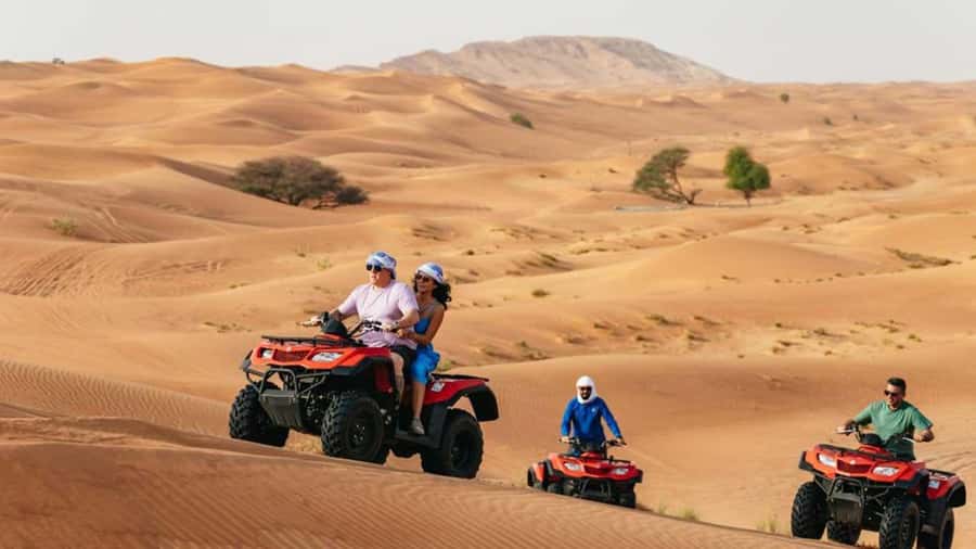 Dubai: Quad Bike, Dune Buggy, and Sandboarding Experience - What $36 really gets you