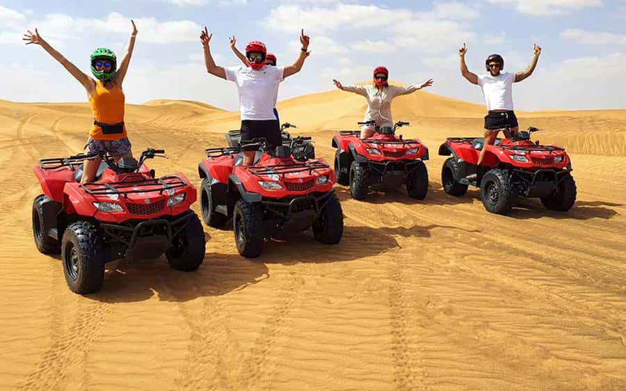 Dubai: Quad Bike, Dune Buggy, and Sandboarding Experience - Safety, age rules, and physical limits