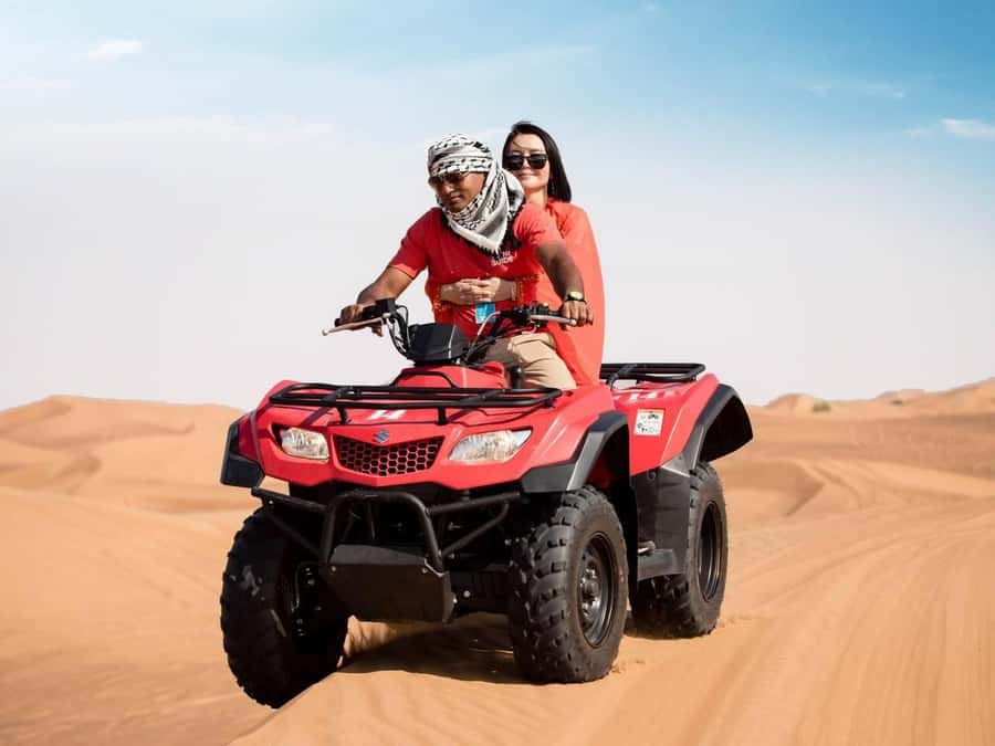 Dubai: Quad Bike or Dune Buggy Adventure & Optional Transfer - From safety briefing to sand driving