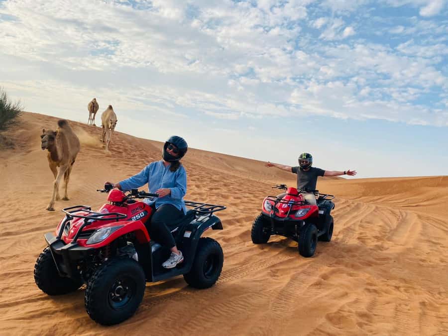 Dubai: Quad Bike Safari, Camels & Al Khayma Camp BBQ Dinner - Traditional dance, horse displays, and the Mega Fire Show