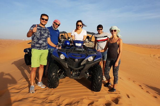 Dubai: Quad Bike Safari, Camels, & Camp with BBQ Dinner - The guides shape the experience