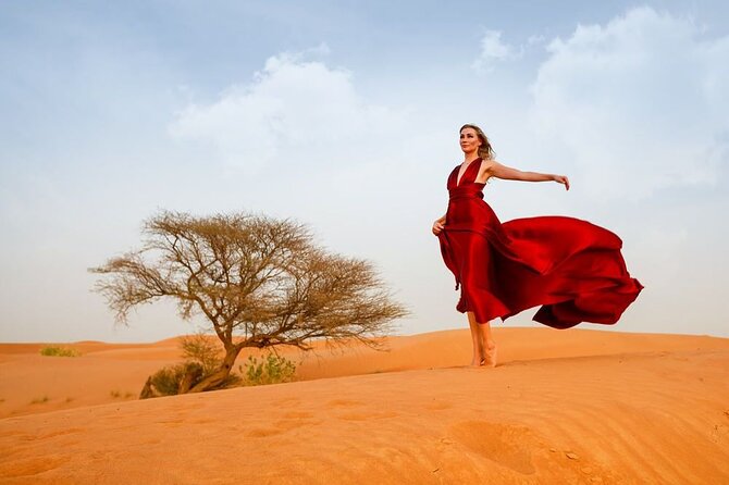 Dubai: Red Dunes Desert Safari, Camel ride, Sandboard, Quad Bike - From Dubai hotels to Lahbab’s red dunes