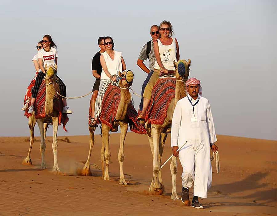 Dubai: Red Dunes Desert Safari with Premium Camp BBQ & Shows - BBQ dinner and five live performances