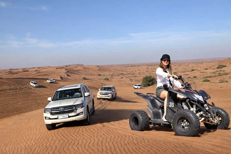Dubai: Red Dunes Evening Quad Bike, Dune Blast with BBQ - Why Lahbab’s red dunes make a difference