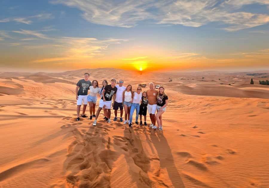 Dubai: Red Dunes Evening Quad Bike, Dune Blast with BBQ - The camp, BBQ, and live entertainment
